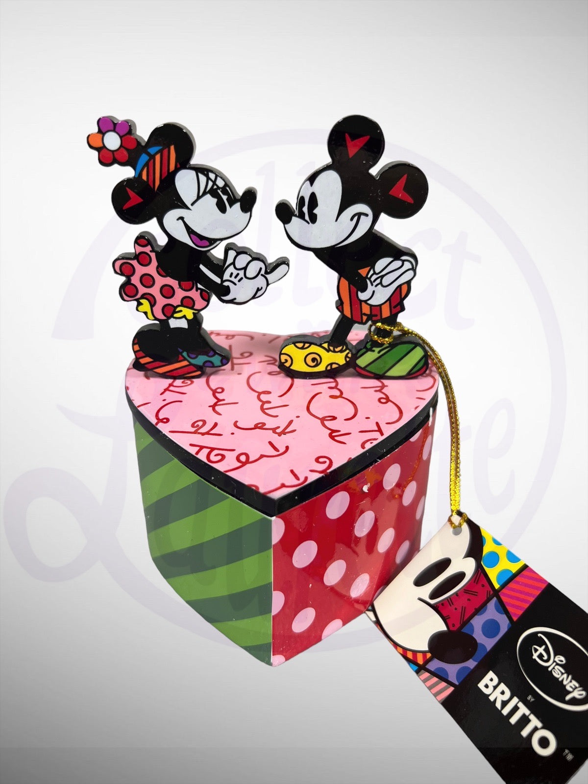Disney by Britto Collection - Mickey & Minnie Lidded Box Figurine